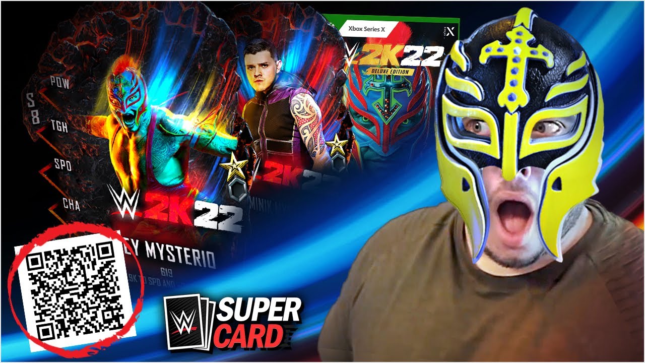 WWE 2K22 QR CODE PACK OPENING!! Limited Edition Rey & Dominik Mysterio Cards! | WWE SuperCard