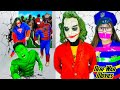 Nerf War Movies: Spider X Warriors Nerf Guns Fight Criminal Group Transform into Zombie by Joker