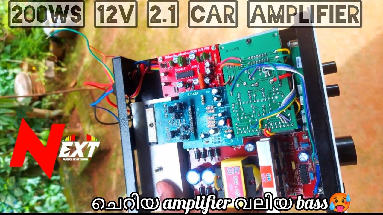 12v 200ws car amplifier. nextaudios5478 YouTube
