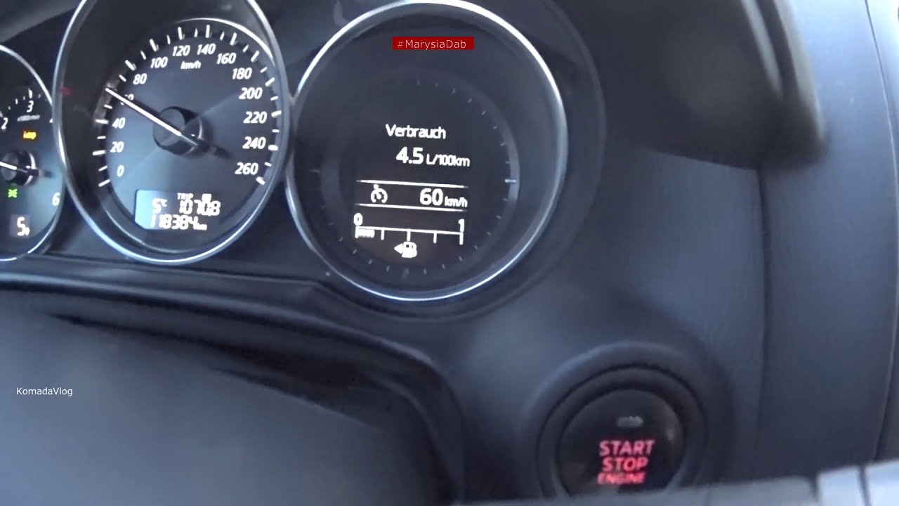Mazda Cx 5 Kraftstoffverbrauch Bei Tempomat Youtube