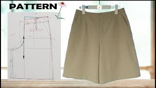 치마 반바지 패턴입니다.It's a skirt shorts pattern