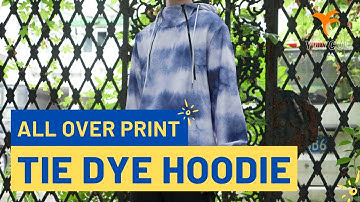 Design Your Own All-Over Print Tie Dye Hoodie with Yoycol Print on Demand 2021