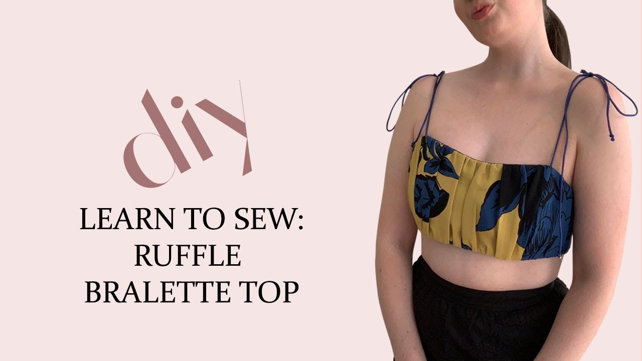 Learn to Sew: DIY Ruffle Bralette Top 