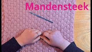 De Mandensteek Haken - Bolleke Wol