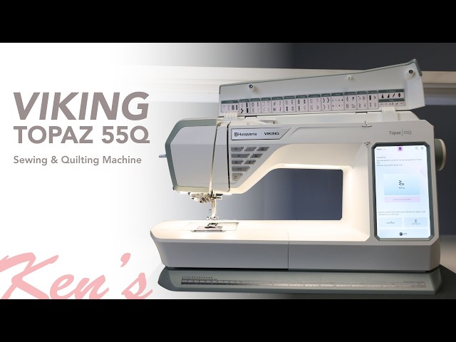 Husqvarna Viking Topaz 55Q Sewing and Quilting Machine - YouTube