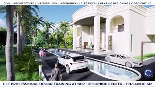 Revit to Twinmotion Exterior Walkthrough | Student Project | Nemi Designing Center