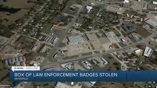 Police looking for thief that stole box full of law enforcement badges from church