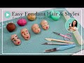 Fondant Hair Tutorials - How to Make Hair