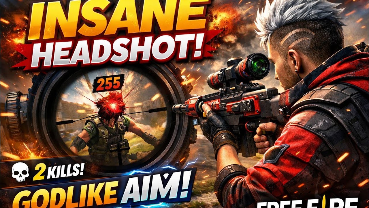 Only Headshots Challenge 🔥 Free Fire Gameplay