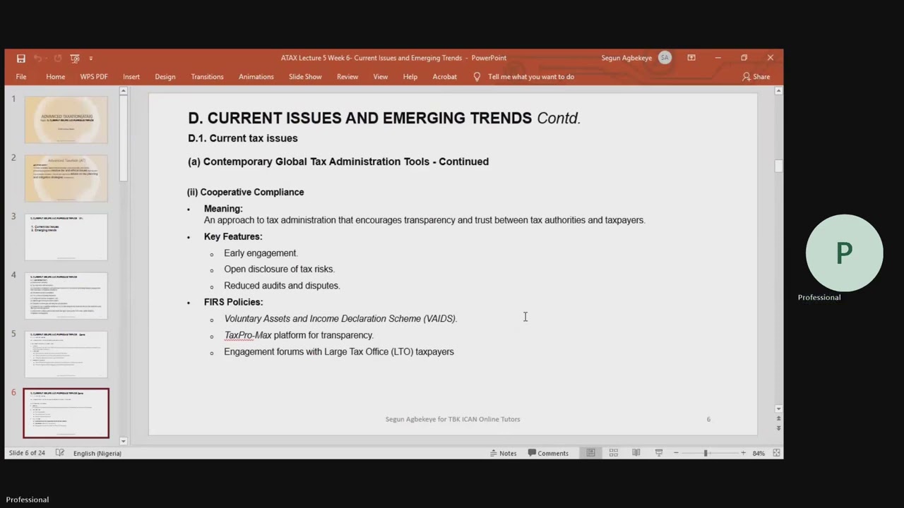 Current issues and emerging trends