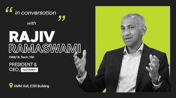 From IIT Madras to CEO of Nutanix | Rajiv Ramaswami on Leadership, AI & Cloud Innovation