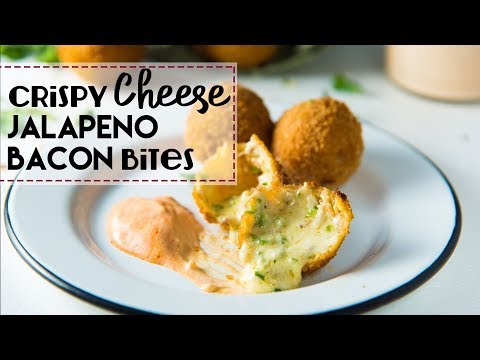 Crispy Cheese Jalapeno Bacon Bites (Fried Cheese Balls)