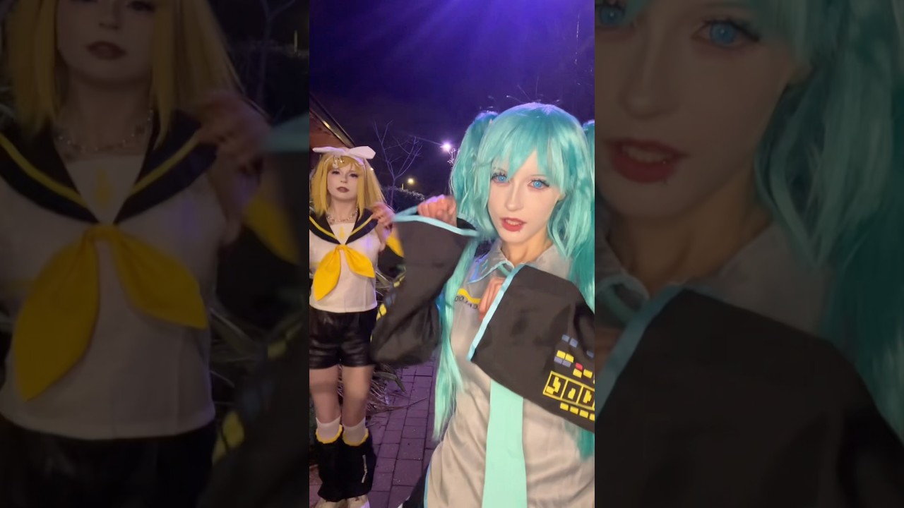lock in and be kawaii #cosplay #vocaloid #rinkagamine #hatsunemiku #mikucosplay