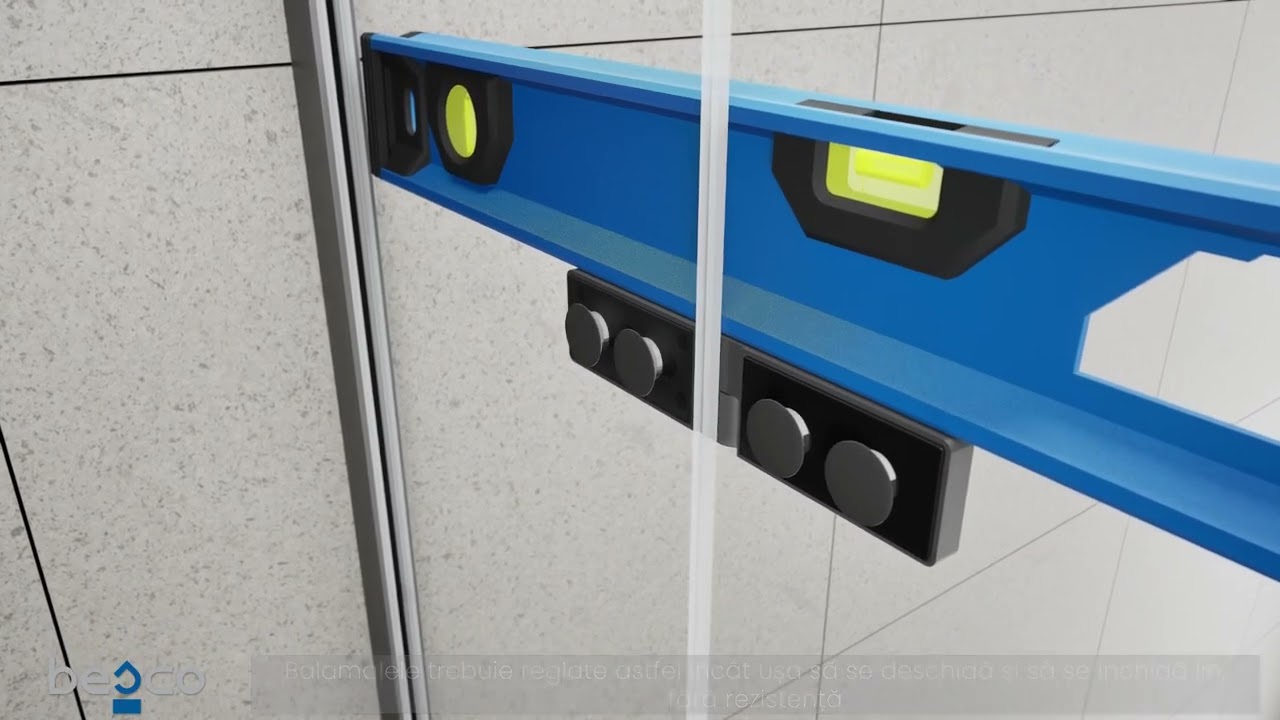 Instrucțiuni de montaj pentru cabină de duș fără cadru