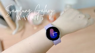 📦 Samsung Galaxy Watch 5 Unboxing (Aesthetic) + Features