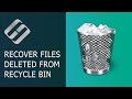  how to recover files deleted from windows recycle bin or with shift  del in 2021 