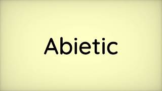 Abietic