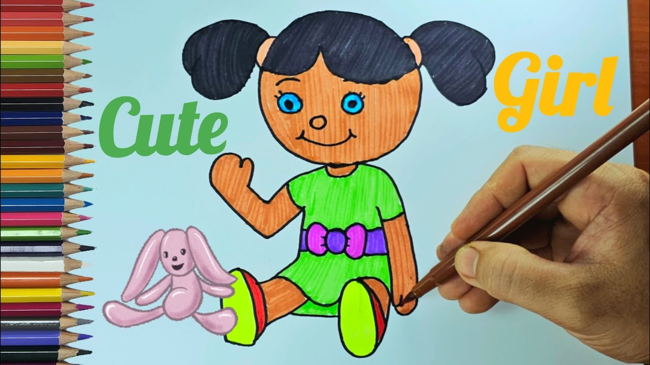 Learn how to draw a cute girl - cute girl drawing easy step by step ...