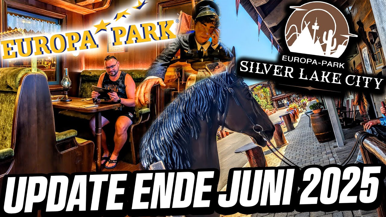SILVER LAKE CITY UPDATES & DINNER STATION - EUROPA PARK CAMP RESORT Vlog 2025 | Rust
