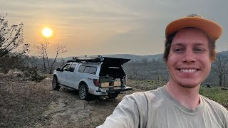 Truck Camping Middle of 1,500,000 Acre Forest