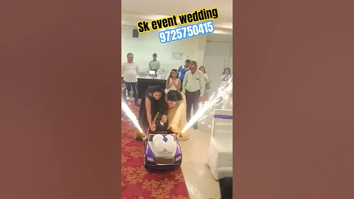 🚗car entry 1st birthday 🎂 girl and boy 👏happy birthday car entry