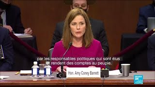 Nommée par Trump, la juge Amy Coney Barrett à l'épreuve du Sénat