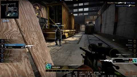 360 No scope CS:GO - Train