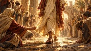 Biblical Healing Art | Christian Frame TV 4K ✨ Jesus Walks Among the Faithful | No Music