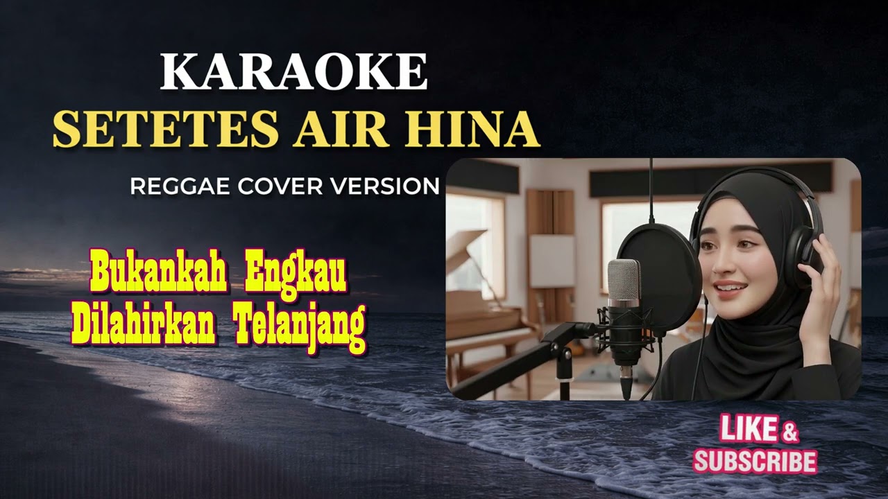 KARAOKE Setetes Air Hina – Rhoma Irama (Reggae Version) | Dangdut Reggae Karaoke Lirik