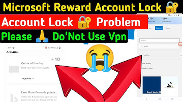 Bad News From Microsoft Rewards | Microsoft Reward Points Lock 🔒 problem
