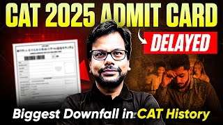 CAT 2025 Admit Card Delayed? | 10% Drop in Registrations | Official Media Release | Amiya Sir