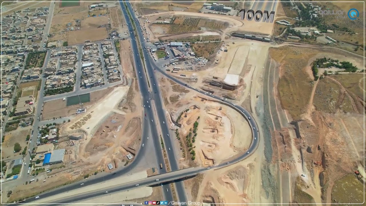 کارکردن لە شەقامی ١٠٠ مەتری سلێمانی ‎پرۆژە ستراتیژی و گەورەکەی شار بەردەوامە