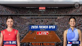 Eala vs Jovic Live Streaming | French Open 2026 | Preview | Iva Jovic vs Alexandra Eala Live