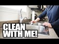 SPEED CLEAN WITH ME! DEEP CLEANING MY KITCHEN