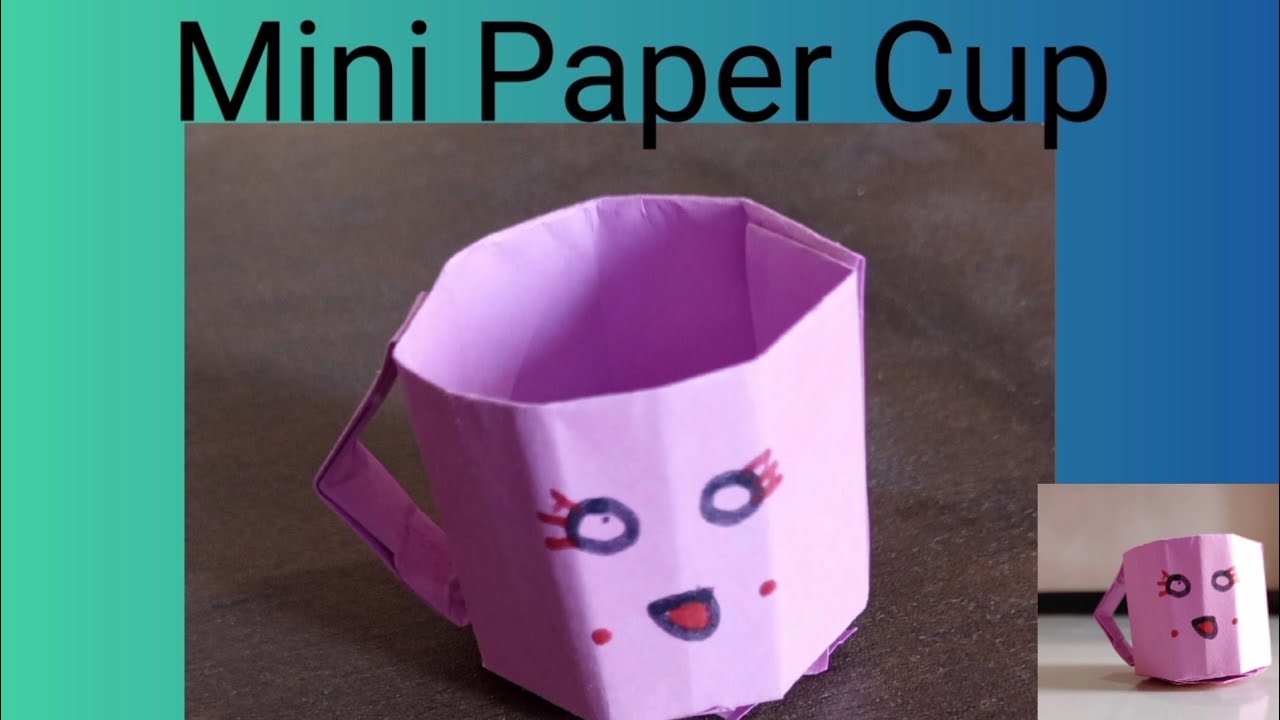 Paper Se Cup Kaise Banaye Mini Paper Cup CraftHow To Make Paper Cup