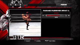 WWE 13 Creations Special Finisher How To Make Package Piledriver