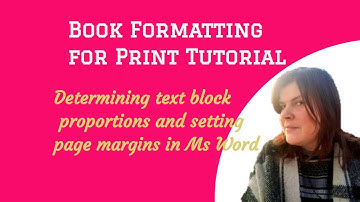 Calculating and applying page margins using the golden rule : Book Formatting for Print 6