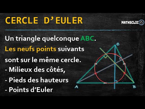 Vidéo: Que Sont Les Cercles D'Euler