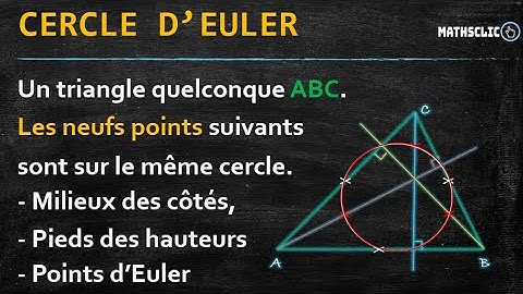 GÉOMÉTRIE : CERCLE D