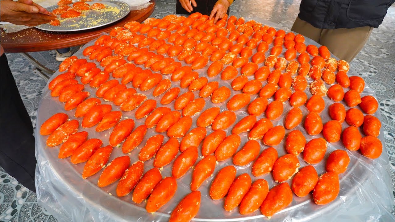 Bánh gấc đặc sản Lạng Sơn với kiểu làm bánh khác lạ chưa từng nhìn thấy ...