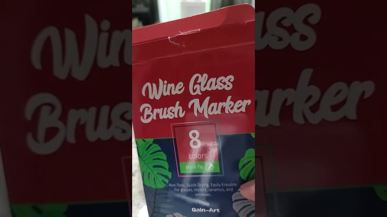 Washable Wine Glass Marker