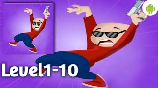 Dodge Master - Gameplay android Waklthorugh - Menghindar Senjata Api Level1-10 Indonesia screenshot 1