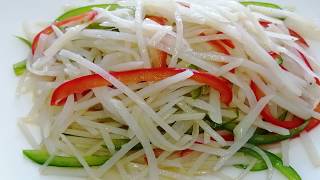 酸辣土豆丝\/Sour and Spicy Shredded Potatoes