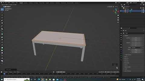 Wooden table creation using blender. Easy tricks