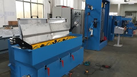 HXE-17DST Copper wire drawing machine with annealer and double spoolers