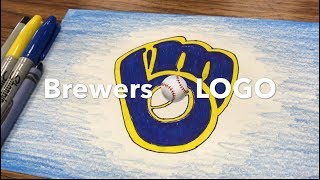 Milwaukee ⚾️ BREWERS ⚾️ Logo Design - How to draw a logo - time lapse mlb mvp | Mr. Schuette