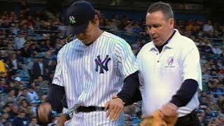 Matsui Breaks Wrist While Diving For Ball