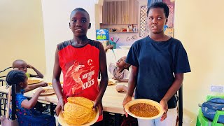Village Cooking Soft Carrot Chapati with Sweet Peas🥕🫛 | Peaceful Countryside Life/ Vlog Mass 🎄 screenshot 2