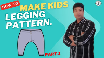 How to Make Kids Leggings Pattern | Leggings Pattern Making Tutorial | Winda Cad Bangla Tutorial |