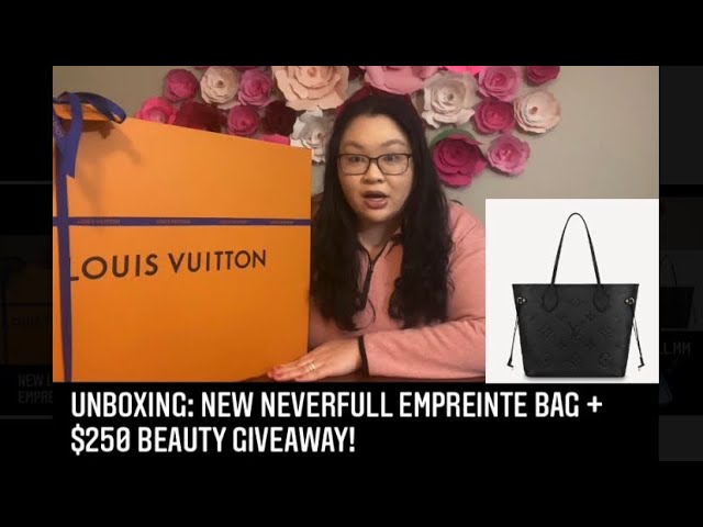 Unboxing and Mini Review! Louis Vuitton Empreinte Neverfull MM Turtledove 